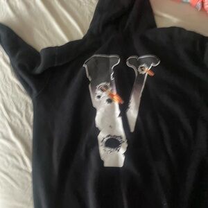 Black Hoodie with Graphic Design